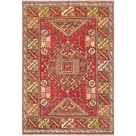 PASARGAD CARPETS 4 Ft. 1 In. X 6 Ft. Vintage Oushak Collection Hand Knotted Lambs Wool Area Rug 51881